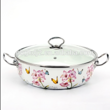 convenient enamel skillet pot for kitchen